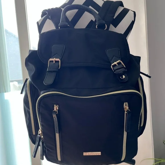 Black Backpack Diaper Bag - Picture 4 of 4